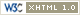 Símbolo que indica contido XHTML 1.0 Strict válido